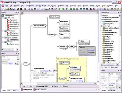Screenshot of XMLSPY