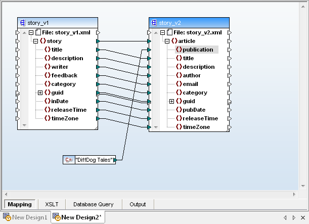 MapForce enhanced design