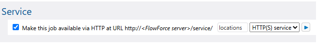 Exposing FlowForce job via HTTP