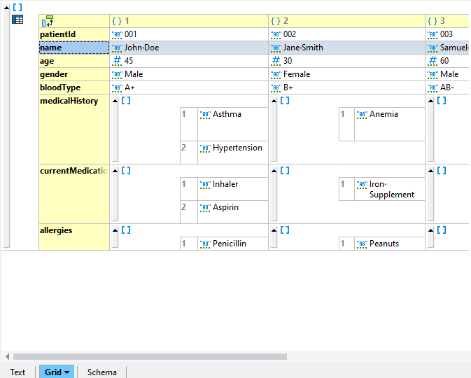 Viewing JSON data generated by ChatGPT in XMLSpy