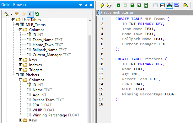 Executing AI-generated SQL scripts to create tables 