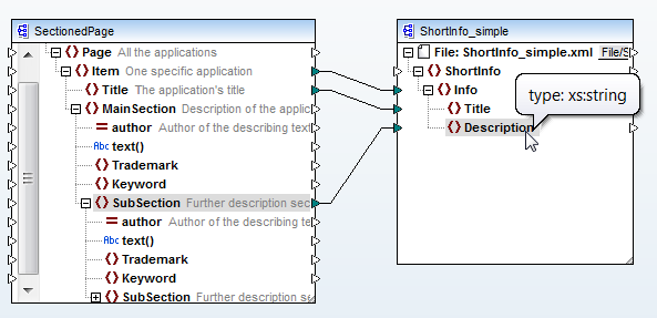 Capture mixed to simple mapping