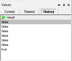 Data mapping debugger History view