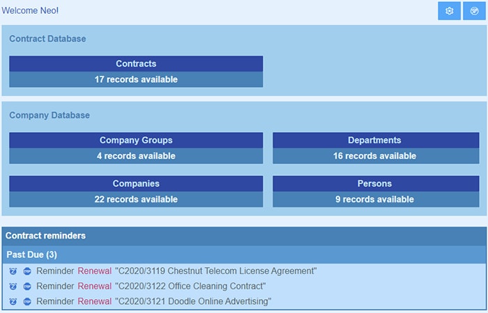 Track contract deadlines with Altova ContractManager