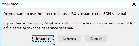 Support for JSON5 in MapForce