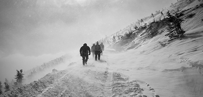 Ascending Mt. Washington in the winter