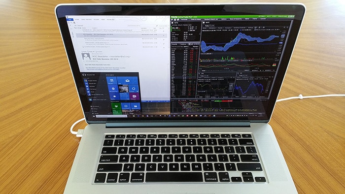 Windows 10 on MacBook Pro with many apps