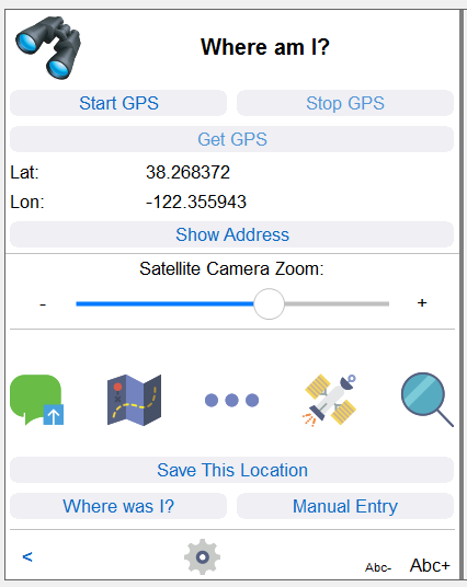Mobile app tools after geolocation coordinates captured