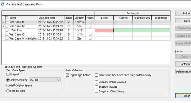 Automated app testing facility