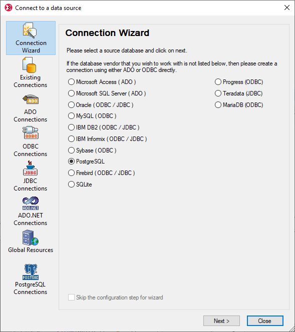 XML and database integration in XMLSpy