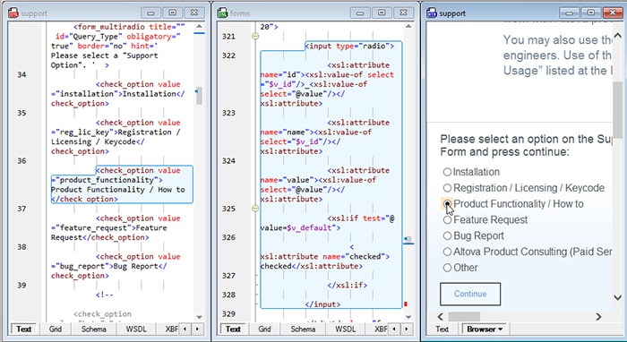 Debug XSLT with back-mapping