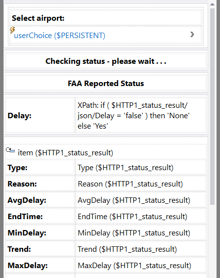 Tex and control layout in the MobileTogether Page Design window