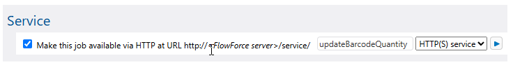 expose FlowForce job as a web service