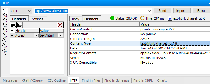 http header response