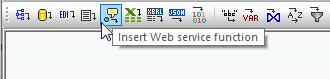 Inserting a Web service function into a data mapping