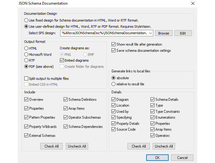 Generate JSON Schema Documentation