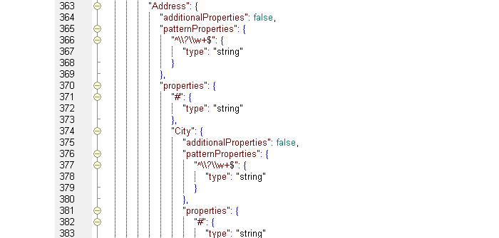 JSON Schema code