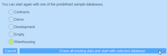 Explore a sample database app