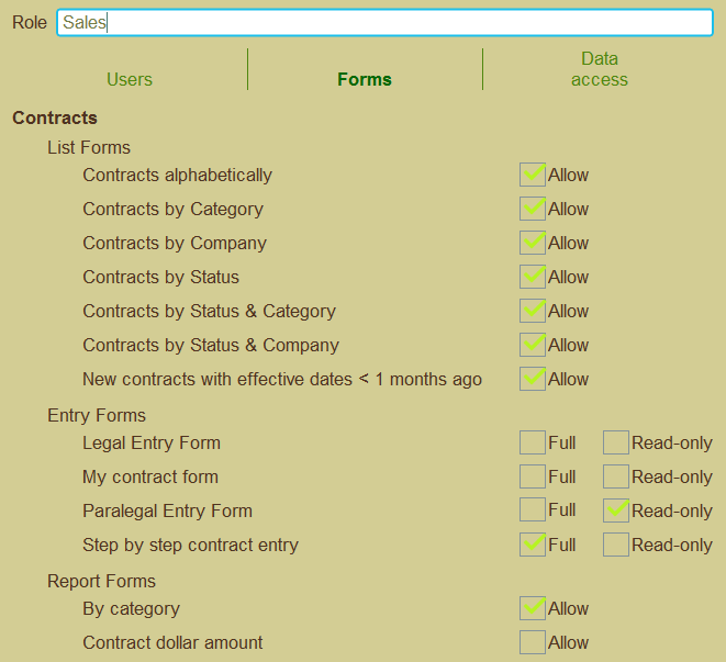 Refining role-based access for read/write