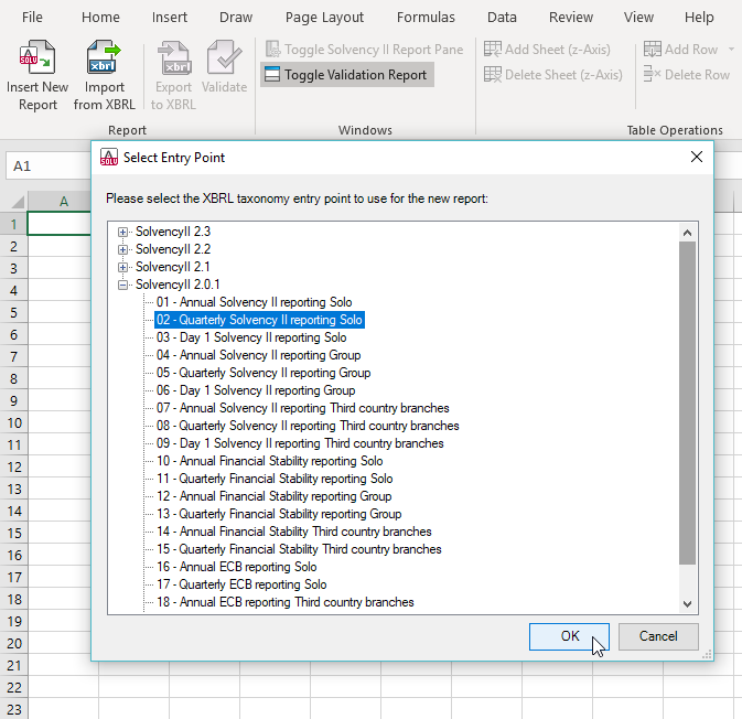 Select Solvency II report