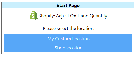 Collect Shopify inventory info