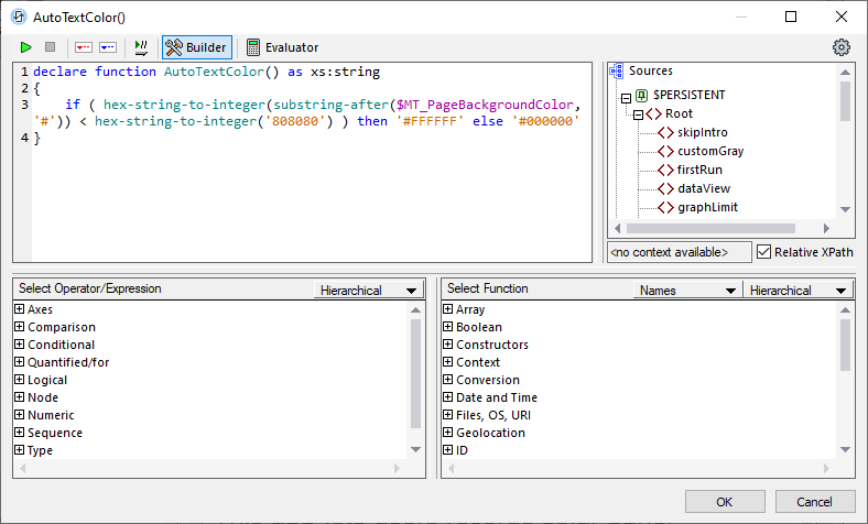 Implementing the expression in a user function.