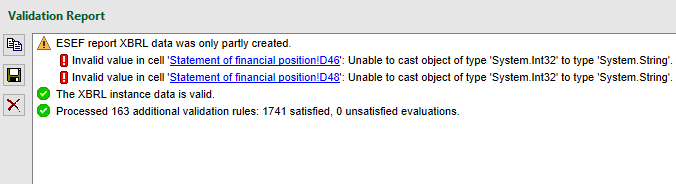 ESEF reporting checks