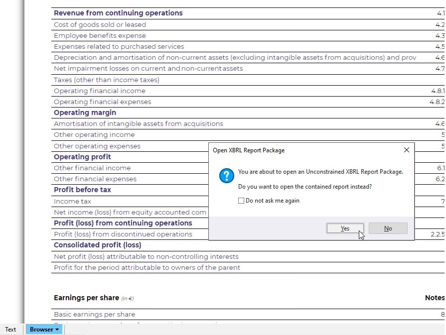 XBRL Report Packages viewer in XMLSpy