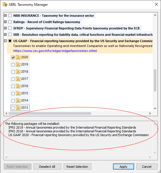 Download XBRL Taxonomies and all files with dependencies