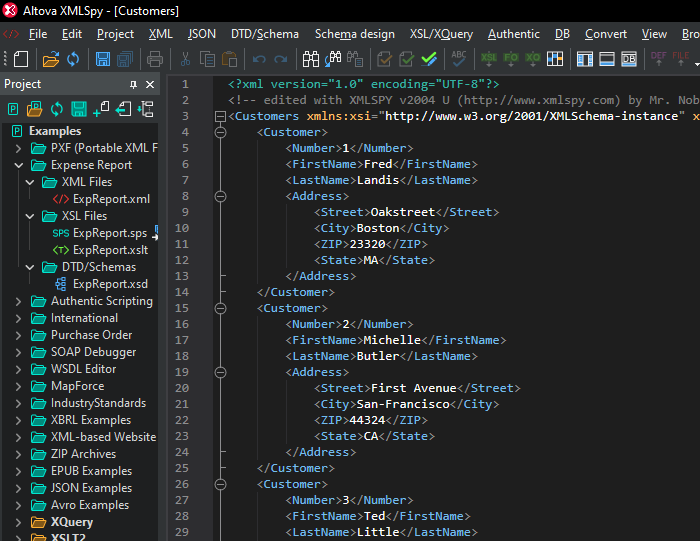 Dark Mode in XMLSpy