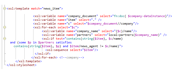 XPath syntax coloring in XSLT