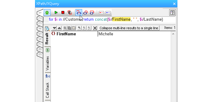 Debugger for XPath and XQuery