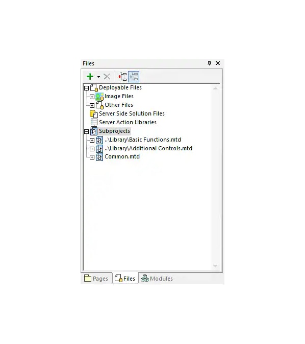 App-Unterprojekt in MobileTogether