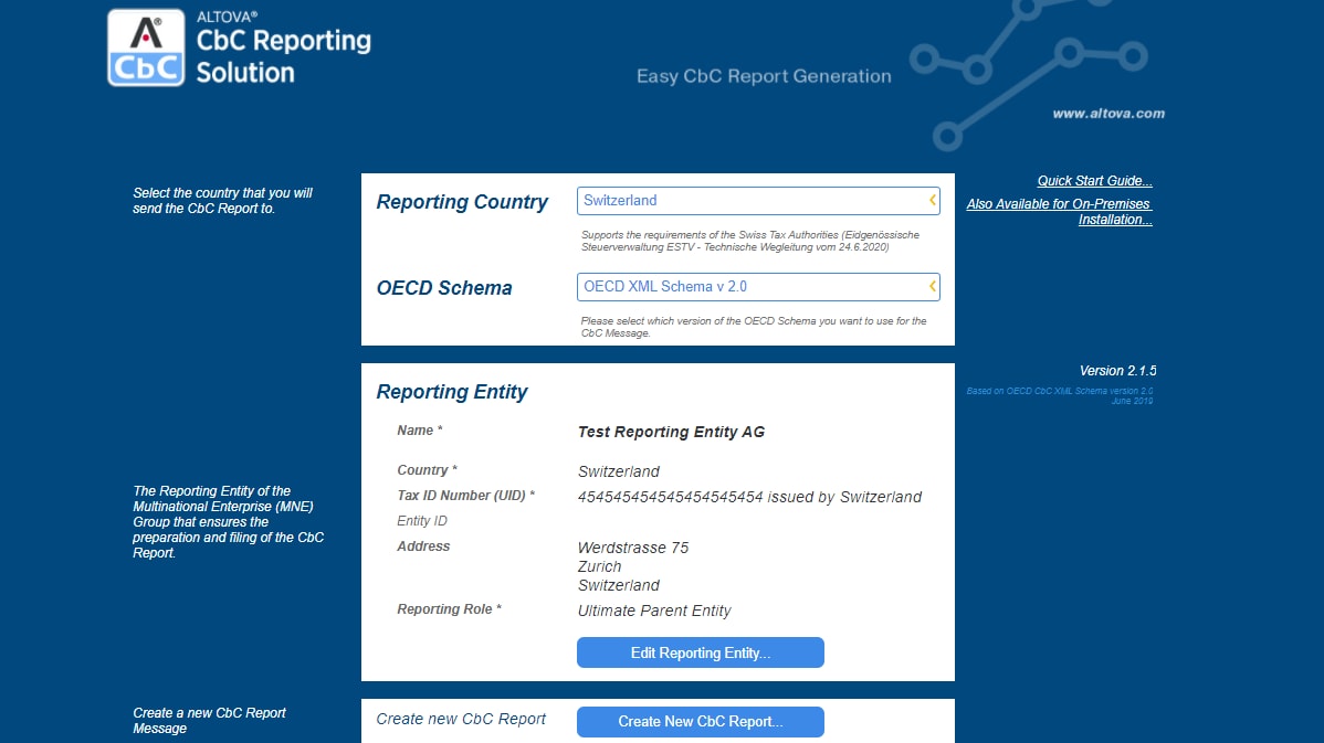 The Country by Country Reporting template makes it easy for non-technical users to create XML reports for CbCR