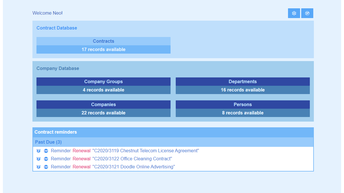 Solution de gestion des contrats : Altova ContractManager