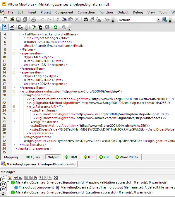 Xml Mapping Altova