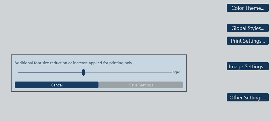 Définir des paramètres d’impression dans RecordsManager