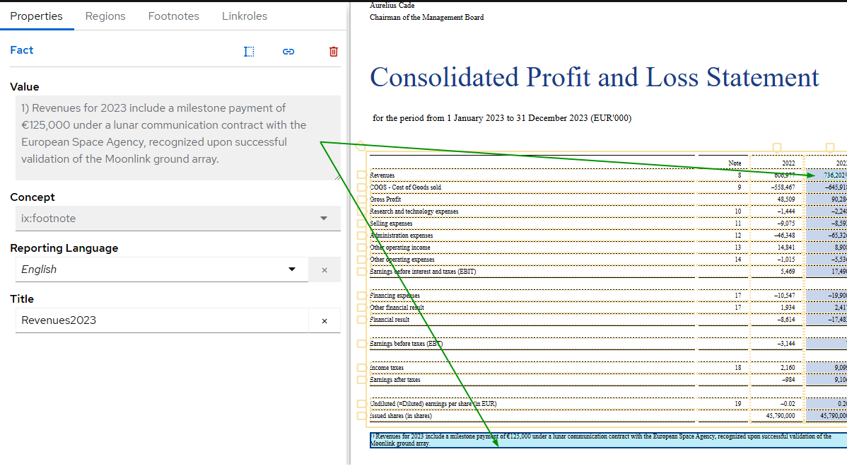 easy XBRL footnote tagging