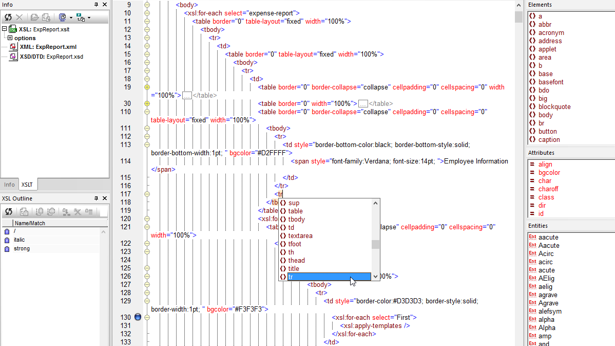 Powerful XSLT Editor | Altova