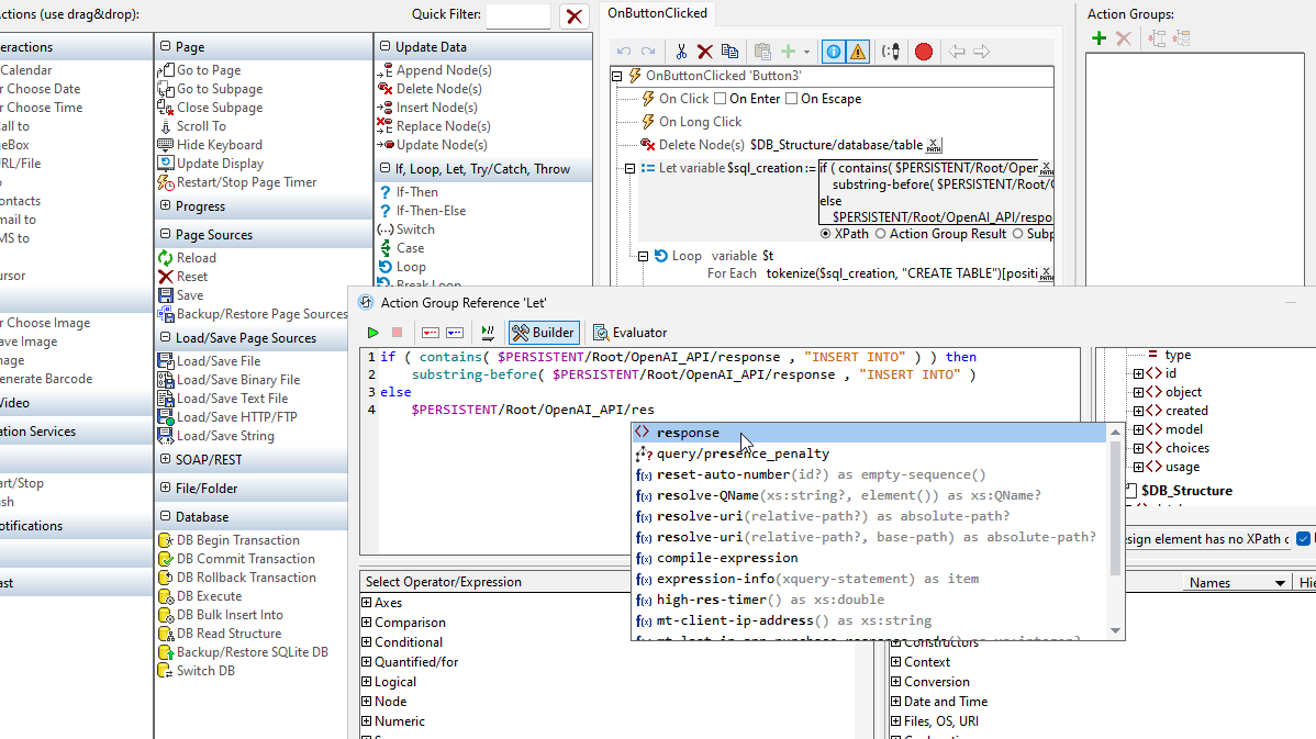 Using Xpath and XQuery in MobileTogether to select data