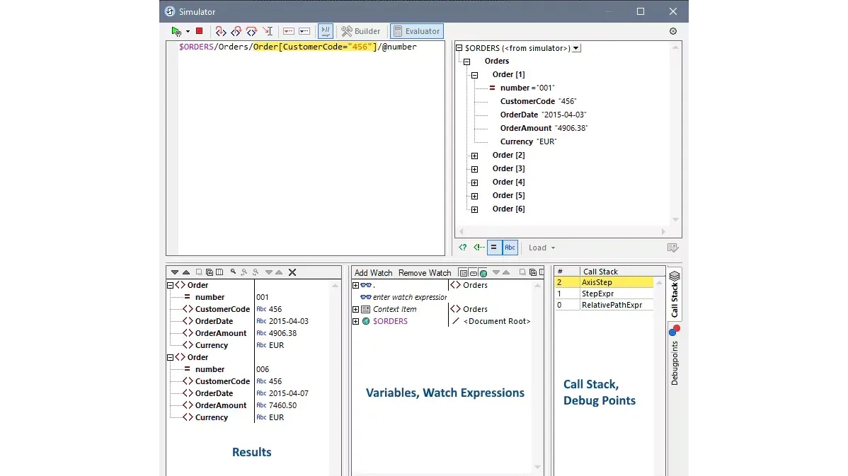 App Debugger Altova app-debugger-altova
