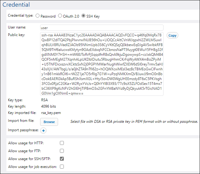 Credentials-SSH-Key