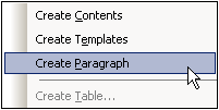 SSCreateParagraph