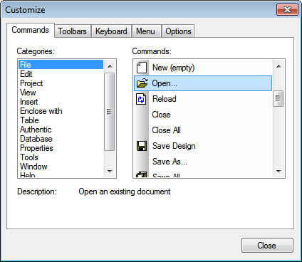 menu_customize_commands