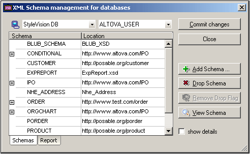 DB2manageSchemasXSDList