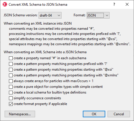 JSONConvertXMLSchema2JSON