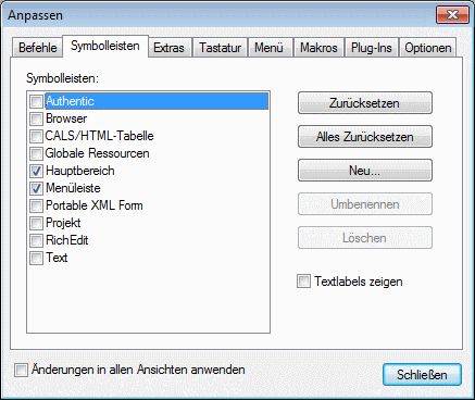 ADCustomizeToolbars