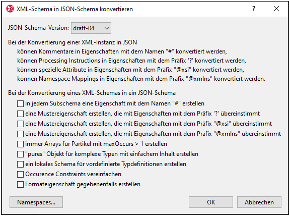 JSONConvertXMLSchema2JSON