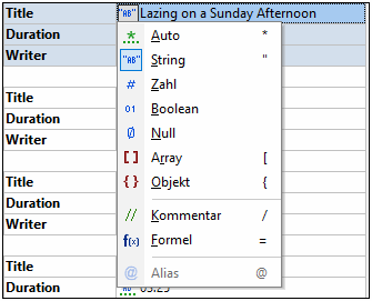 JSONGridViewTypeSelection