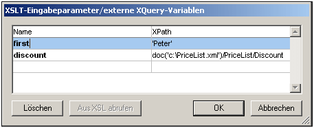 XQueryVariables